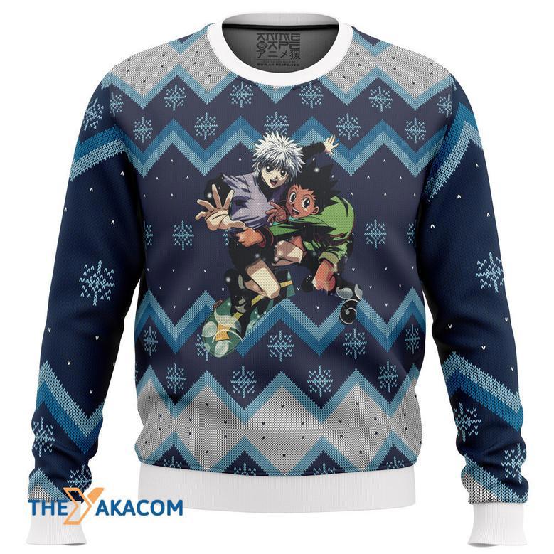 Hunter X Hunter Gon and Killua Gift For Fan Anime Christmas Ugly Sweater