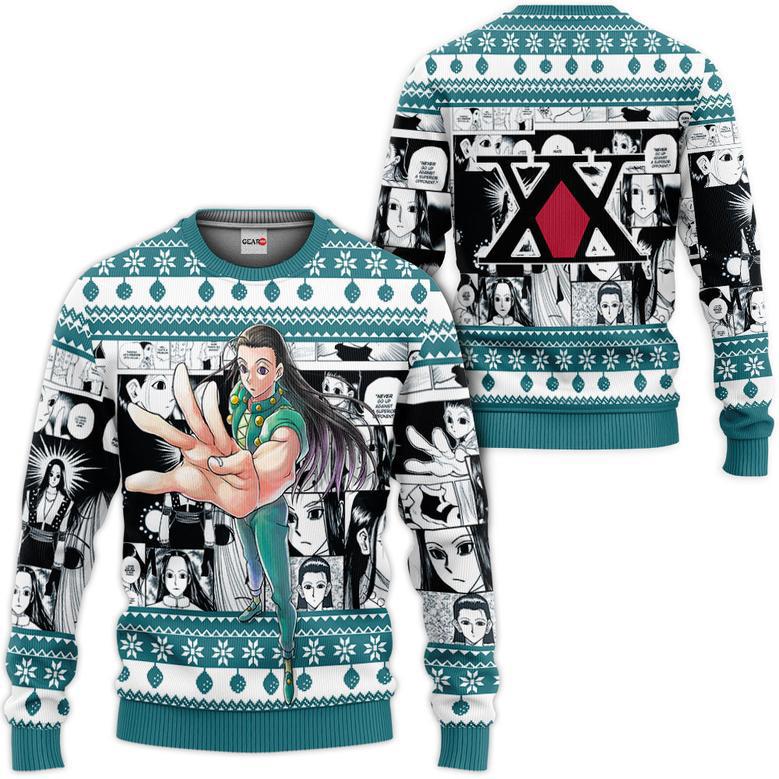 Hunter X Hunter Illumi Zoldyck Custom Anime Ugly Christmas Sweater