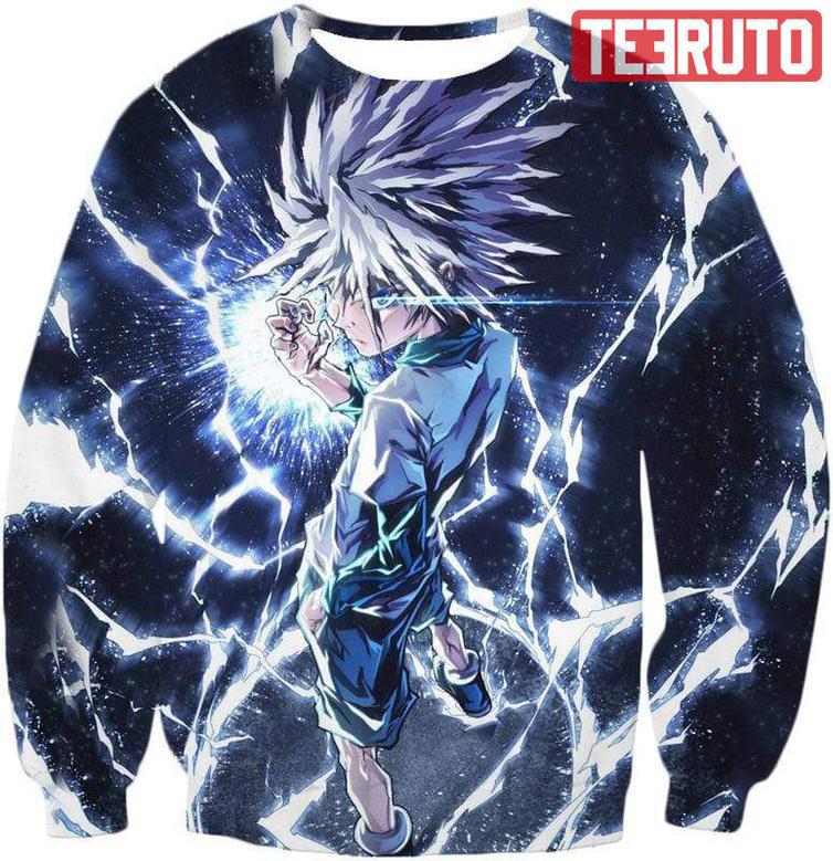 Hunter X Hunter Killua Zoldyck Lightning - Hxh And Clothing Sw AOP Sweatshirt