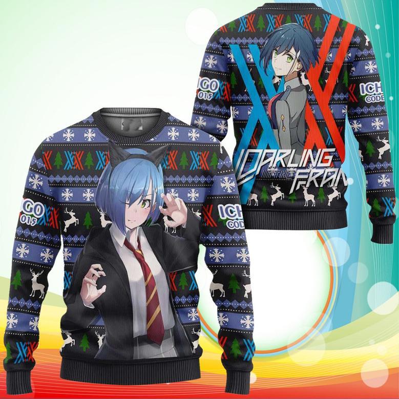 Ichigo Code Ugly Christmas Sweater Anime Darling In The Franxx Xmas Gifts