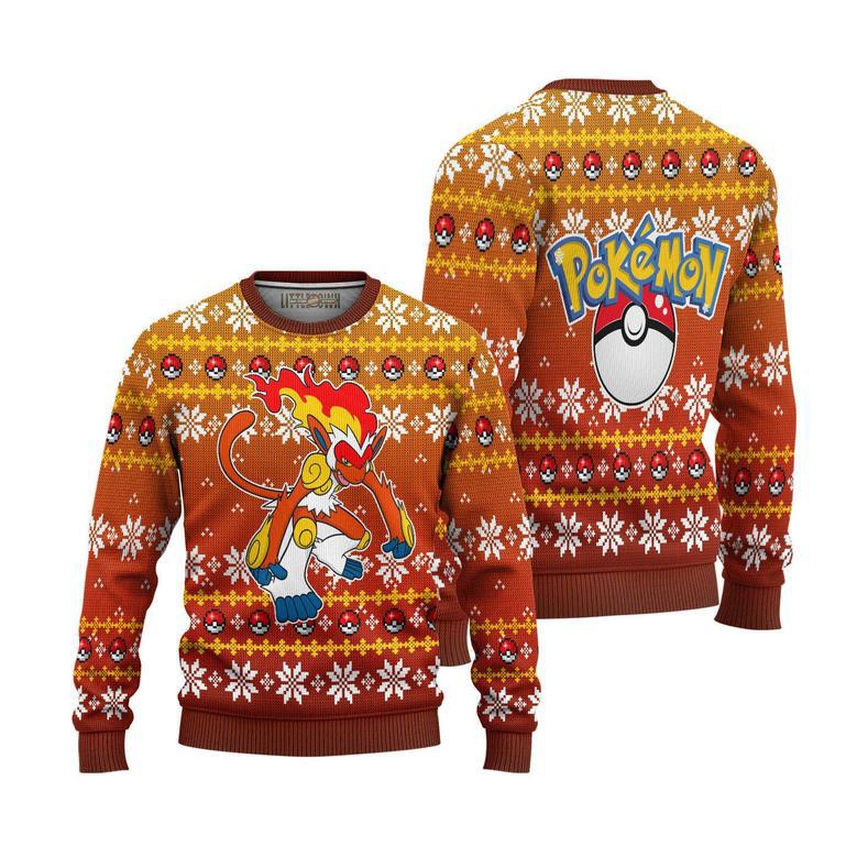 Infernape Pokemon Ugly Christmas Sweater