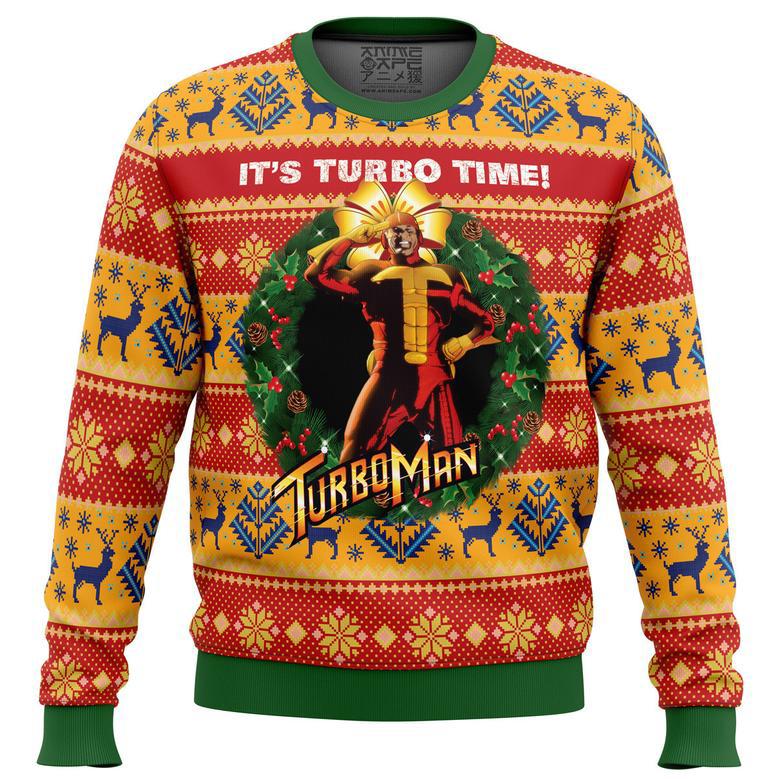 It's Turbo Time Turbo Time Ugly Christmas Sweater