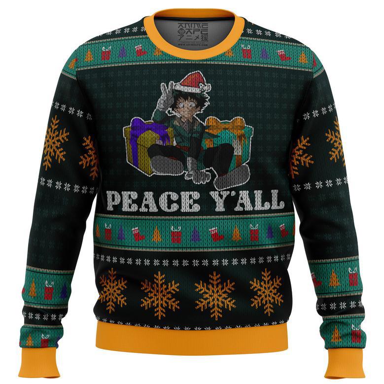 Izuku Midoriya My Hero Academia Ugly Christmas Sweater