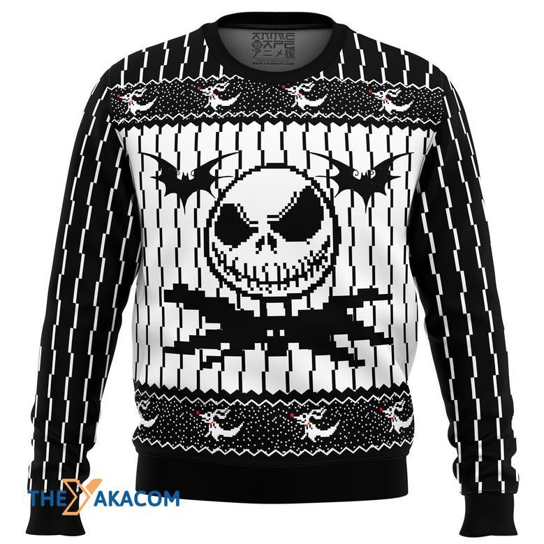 Jack Skellington The Nightmare Before Christmas Gift For Fan Anime Christmas Ugly Sweater