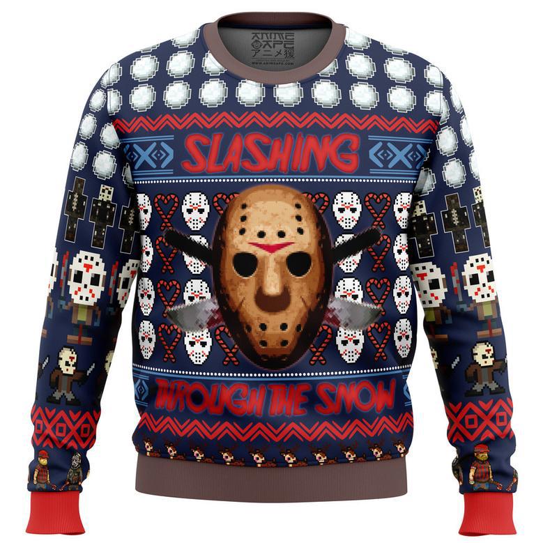 Jason Vorhees Friday the Ugly Christmas Sweater