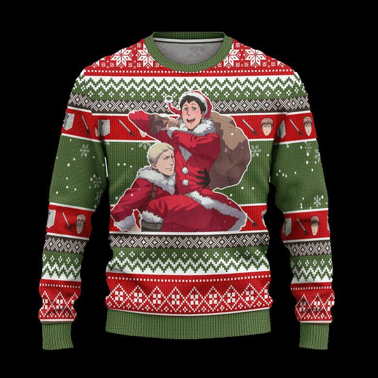 Jean Kirstein Attack on Titan Anime Ugly Christmas Sweater Xmas Gift