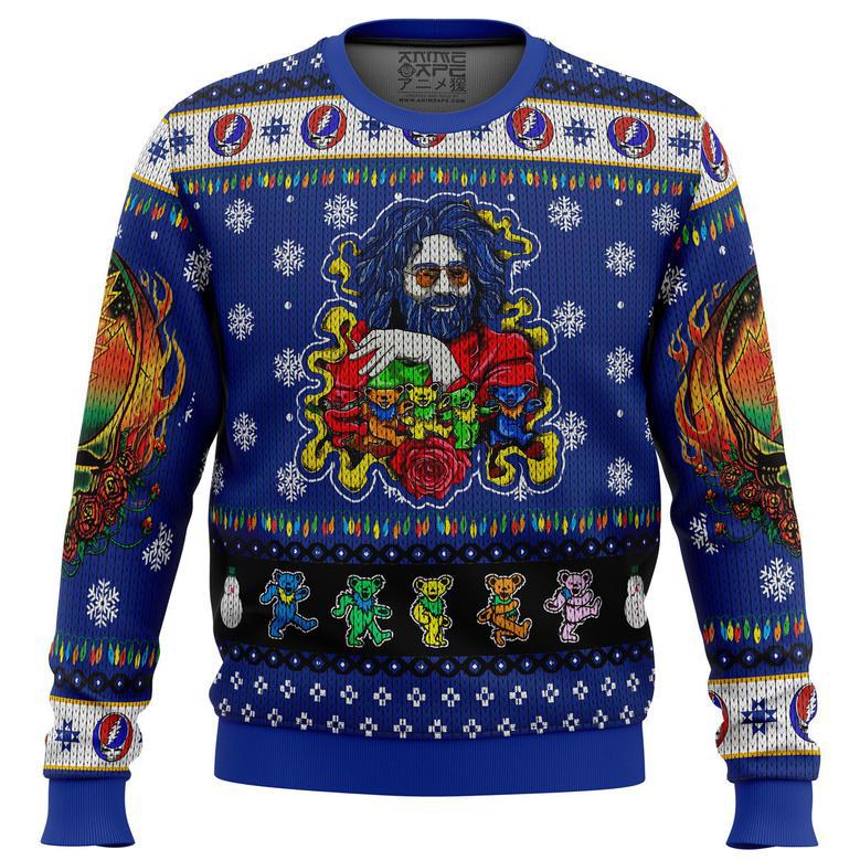 Jerry Garcia Grateful Dead Ugly Christmas Sweater