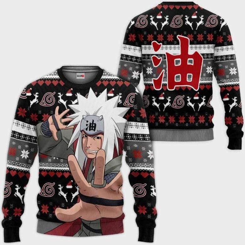 Jiraiya Anime Ugly Christmas Knitted Sweater