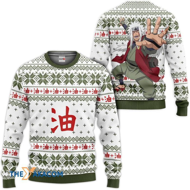 Jiraiya Custom Gift For Fan Anime Christmas Ugly Sweater