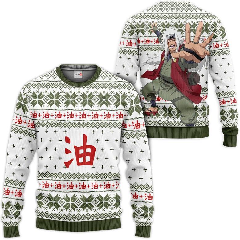 Jiraiya Ugly Christmas Sweater Custom For Anime Fans