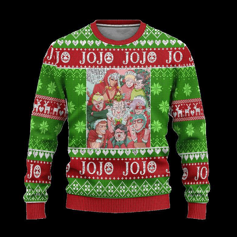 JoJos Bizarre Adventure Anime Ugly Christmas Sweater Custom Xmas Gift