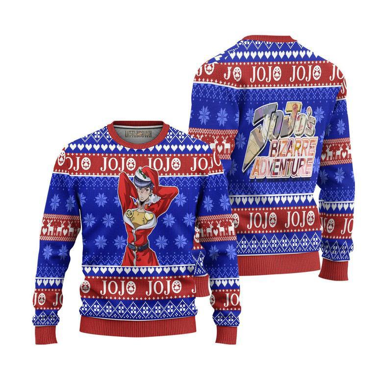 JoJo's Bizarre Adventure Josuke Ugly Christmas Sweater