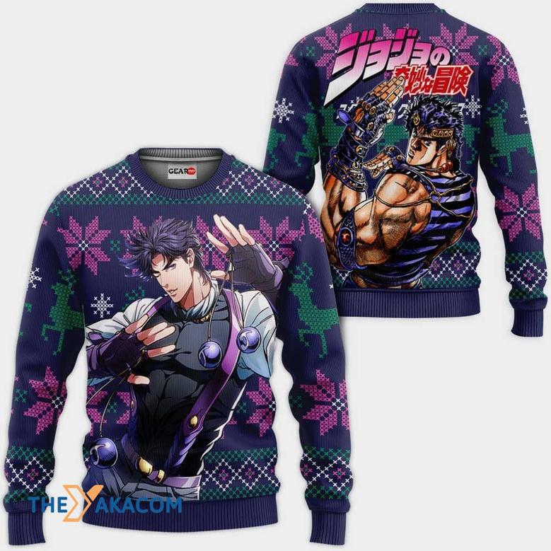 Jonathan Joestar JJBA Custom Gift For Fan Anime Christmas Ugly Sweater