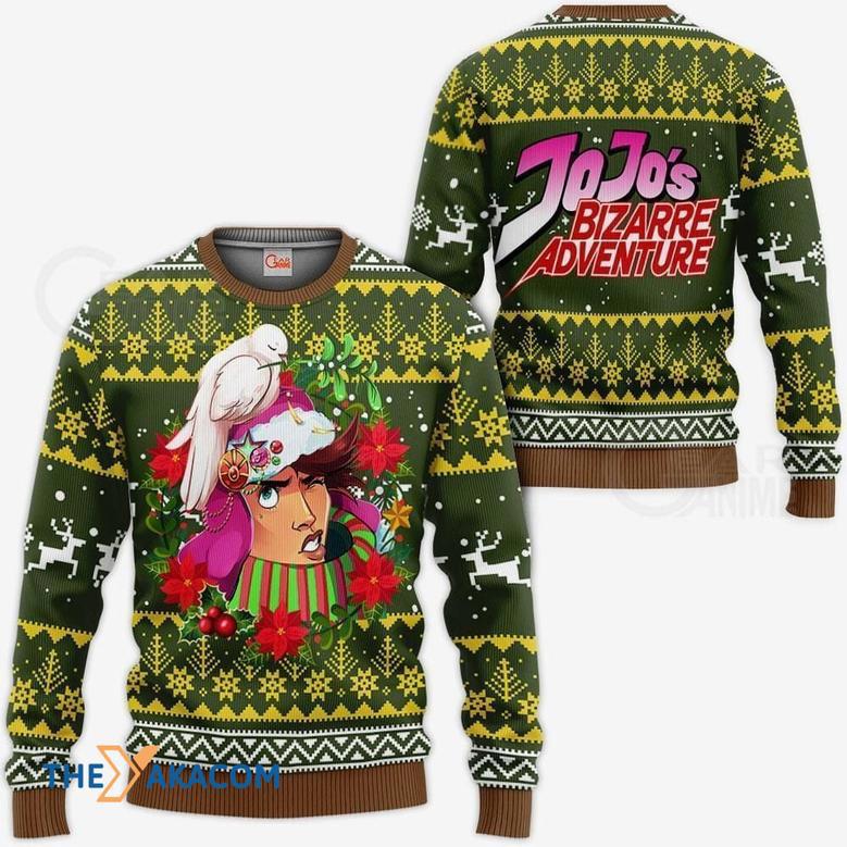 Joseph Joestar Jj's Custom Gift For Fan Anime Christmas Ugly Sweater