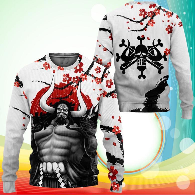 Kaido Sweatshirt Japan Style One Piece Anime Printed Sweater