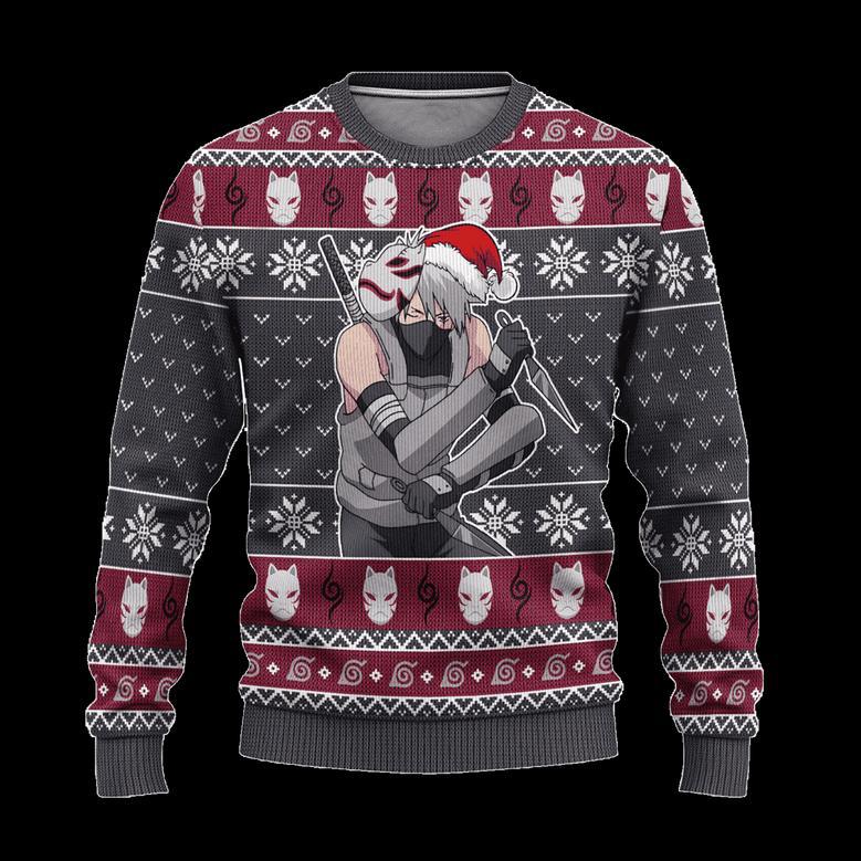 Kakashi Anbu Ugly Christmas Sweatshirt Naruto Anime Xmas Gift