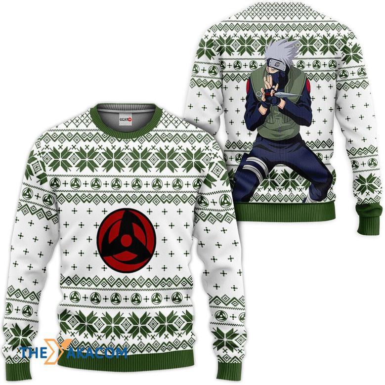 Kakashi Hatake Custom Gift For Fan Anime Christmas Ugly Sweater