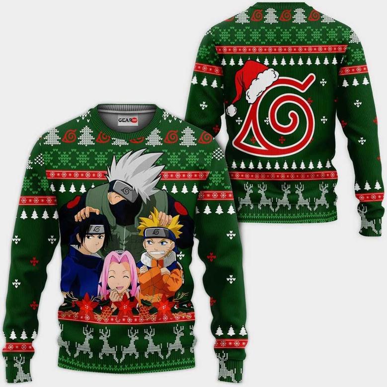 Kakashi Team Ugly Christmas Sweater Custom Naruto Anime Xmas Gifts