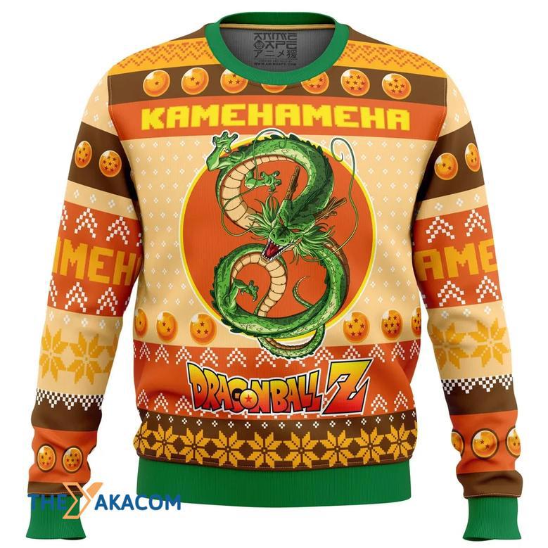 Kamehameha Dragon Ball Z Gift For Fan Anime Christmas Ugly Sweater