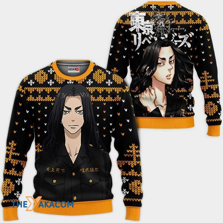 Keisuke Baji Anime Tokyo Revengers Custom Gift For Fan Anime Christmas Ugly Sweater