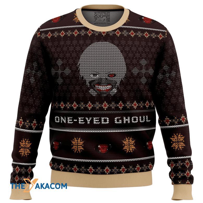 Ken Kaneki One-Eyed Ghoul Tokyo Ghoul Gift For Fan Anime Christmas Ugly Sweater