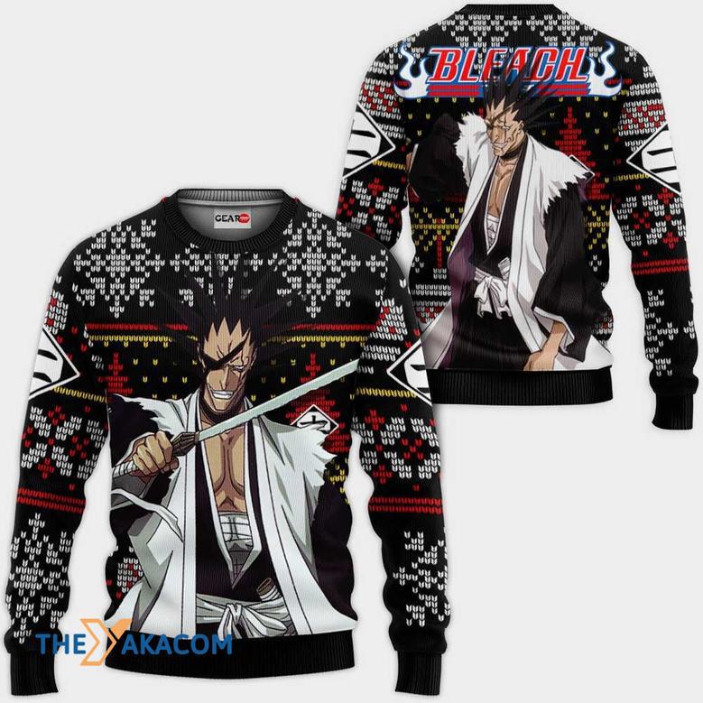 Kenpachi Zaraki BLEACH Custom Gift For Fan Anime Christmas Ugly Sweater