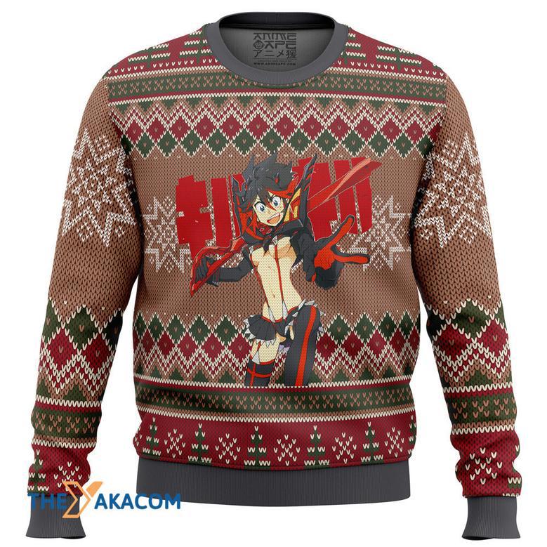 Kill La Kill Gift For Fan Anime Christmas Ugly Sweater