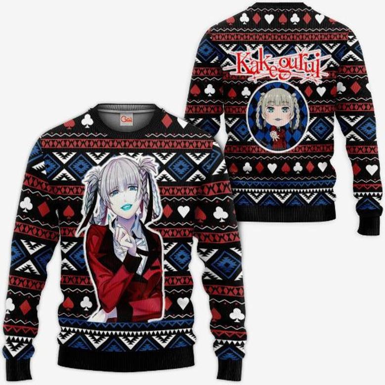 Kirari Momobami Anime Kakegurui Xmas Ugly Christmas Knitted Sweater