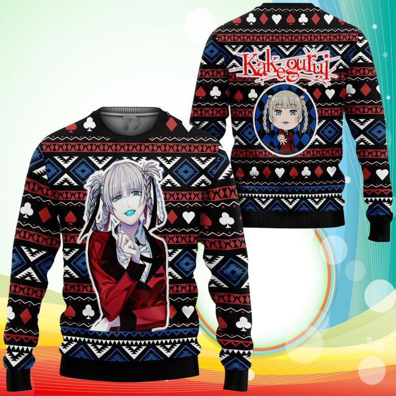 Kirari Momobami Ugly Christmas Sweater Anime Kakegurui Xmas Gifts