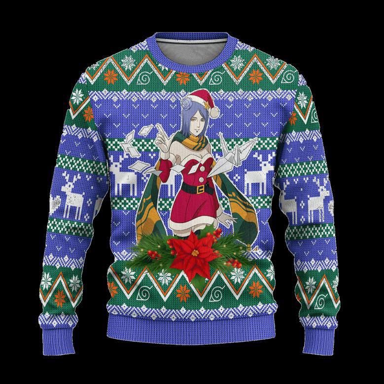 Konan Akatsuki Ugly Christmas Sweatshirt Custom Naruto Anime Xmas Gift