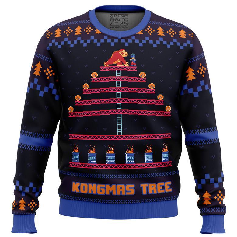 Kongmas Tree King Kong Ugly Christmas Sweater