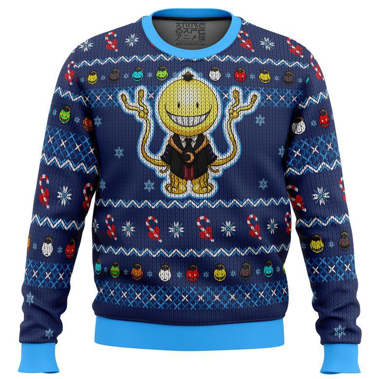 Koro Sensei Tentacles Assassination Classroom Ugly Christmas Sweater