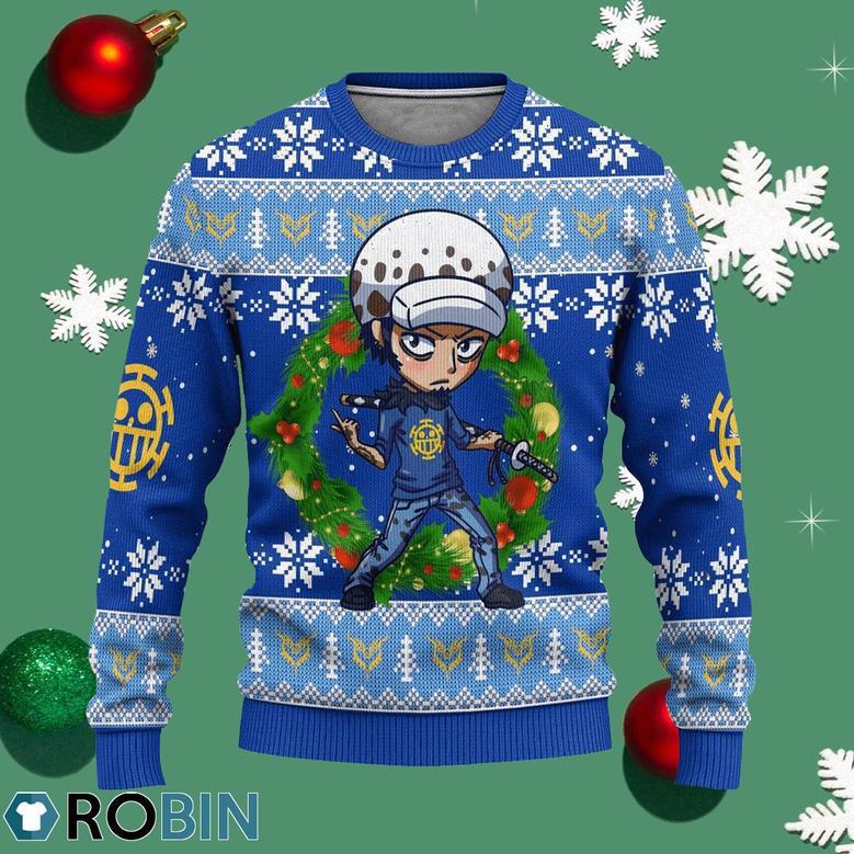 Law One Piece Anime Ugly Christmas Sweater Xmas Gift