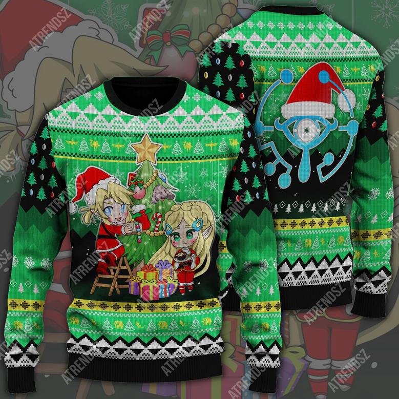 Legend Of Zelda Sweater Zelda Link Decorate Christmas Tree Sheikah Eye Ugly Sweater