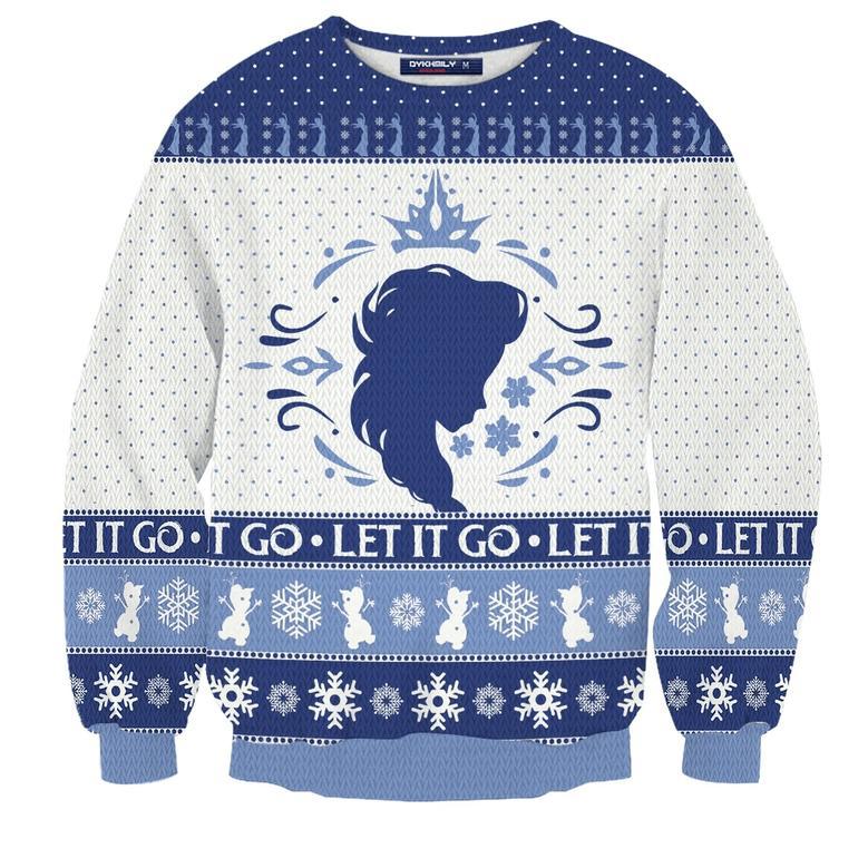 Let It Go Elsa Unisex Wool Sweater