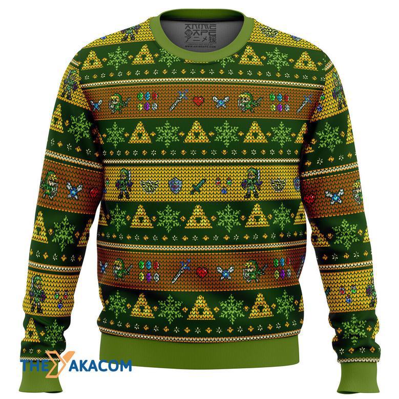 Link Adventure Legend of Zelda Gift For Fan Anime Christmas Ugly Sweater