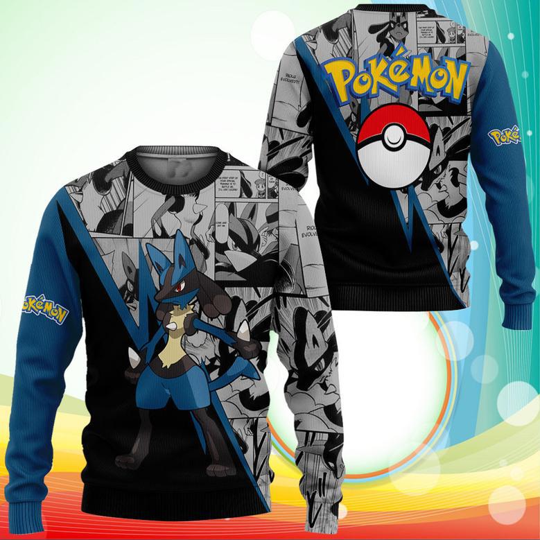 Lucario Sweatshirt Anime Pokemon Sweater