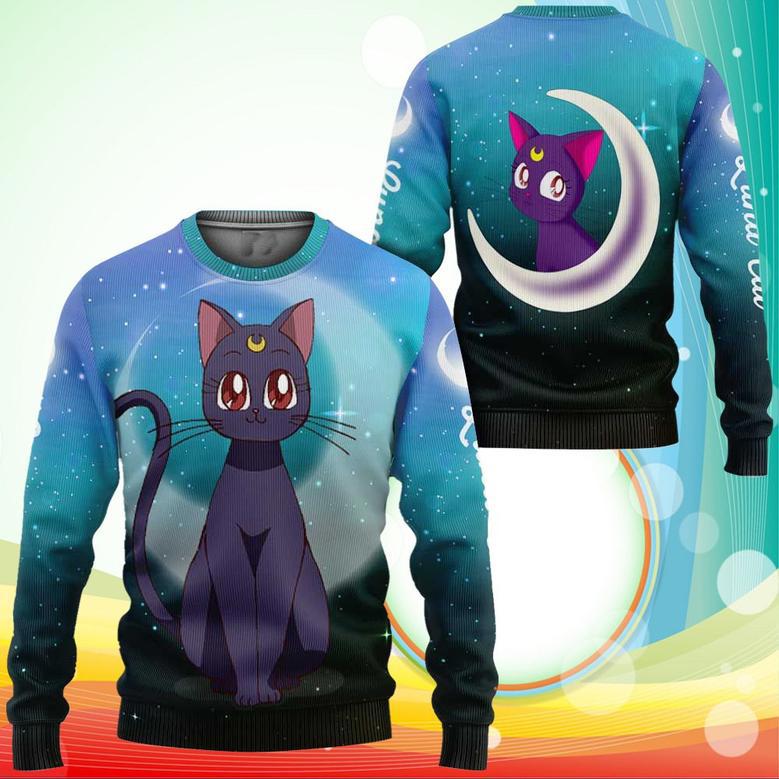 Luna Cat Sweatshirt Sailor Moon Anime Sweater