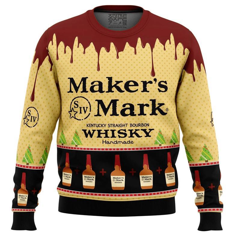 Maker's Mark Whisky Ugly Christmas Sweater