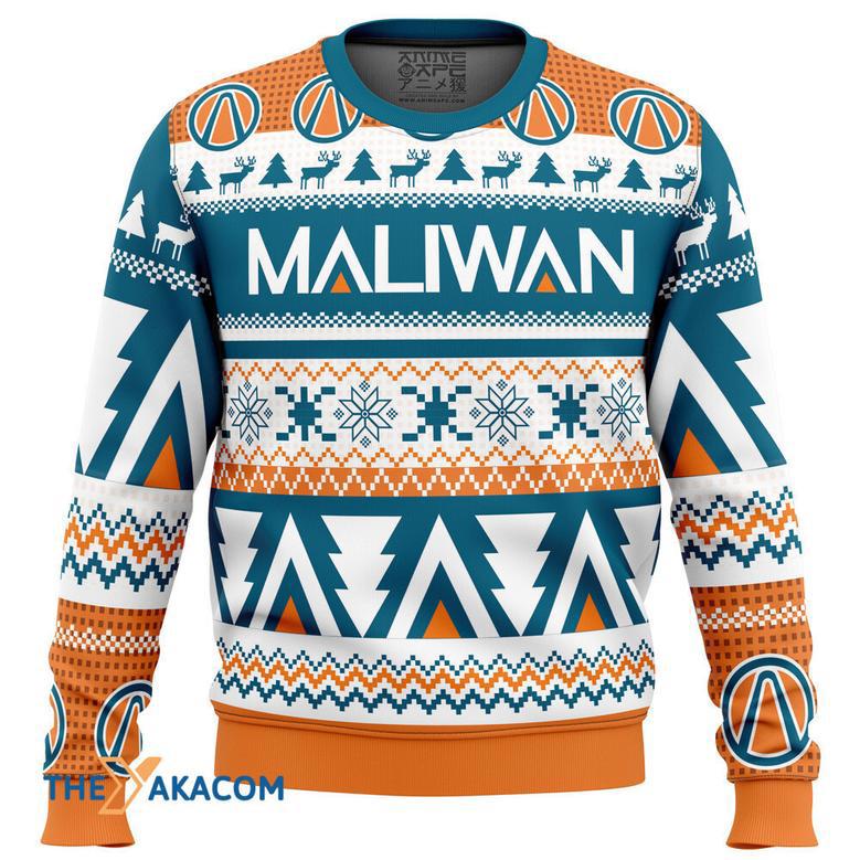 Maliwan Christmas Borderlands Gift For Fan Anime Christmas Ugly Sweater