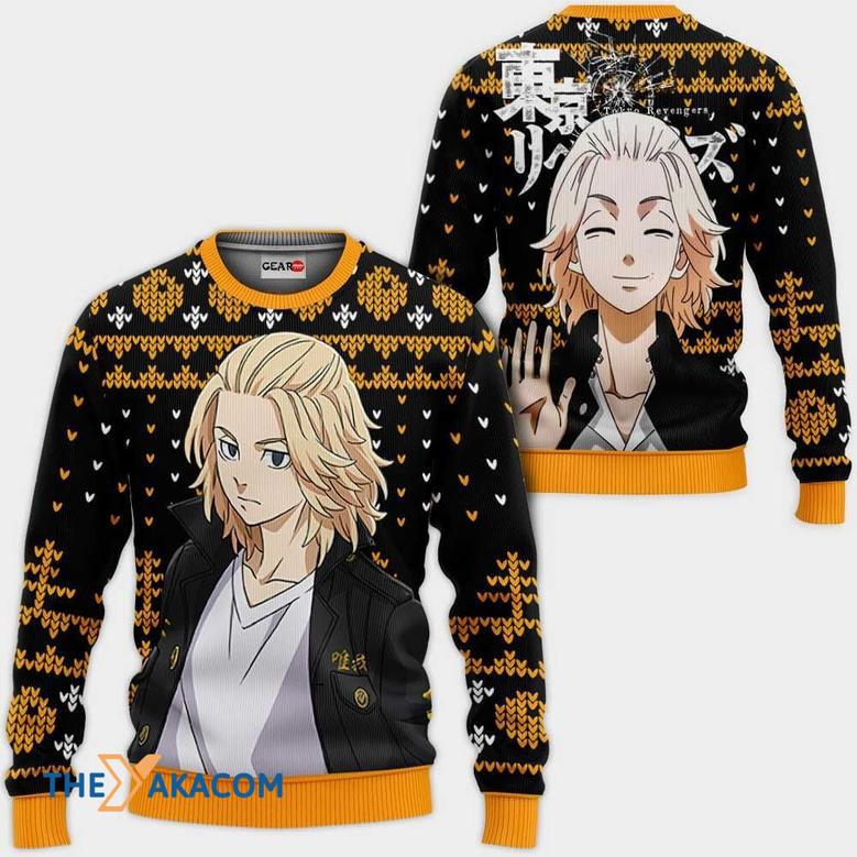 Manjirou Sano Mikey Anime Tokyo Revengers Custom Gift For Fan Anime Christmas Ugly Sweater