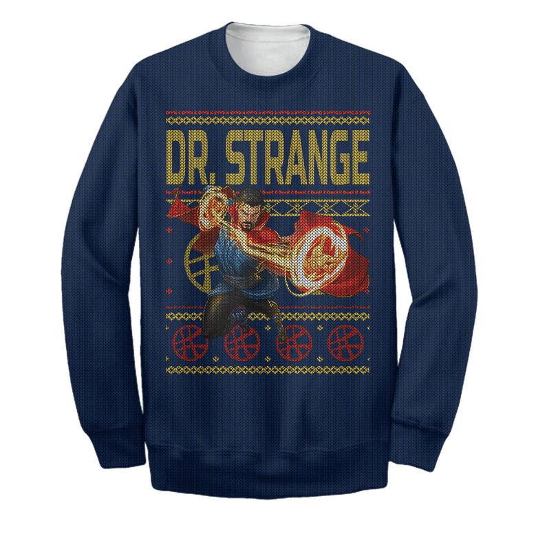 Marvel Doctor Strange Sweater Ugly Long Sleeve Christmas Printing Doctor Strange Long Sleeve Awesome