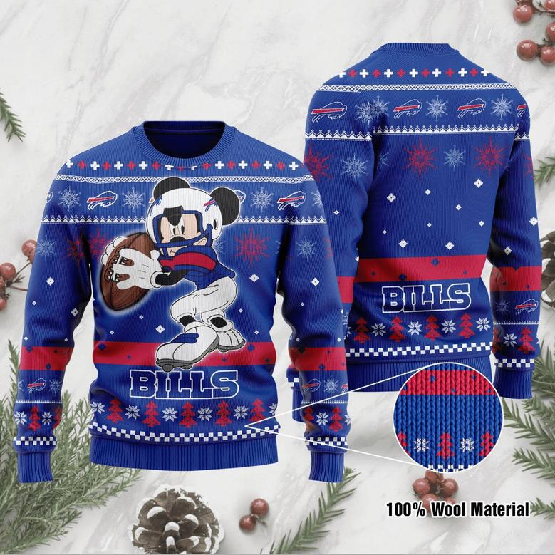 Mickey Mouse Buffalo Bills Christmas Ugly Sweater