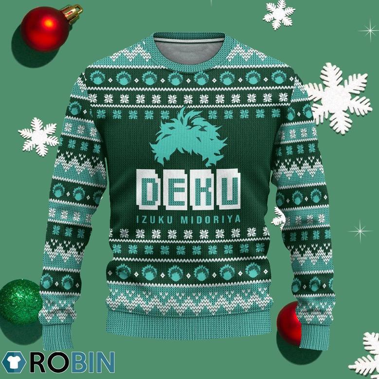 Midoriya My Hero Academia Anime Ugly Christmas Sweater Xmas Gift