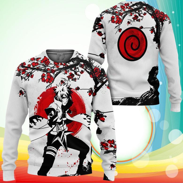 Minato Namikaze Sweatshirt Japan Style Naruto Anime Printed Sweaters