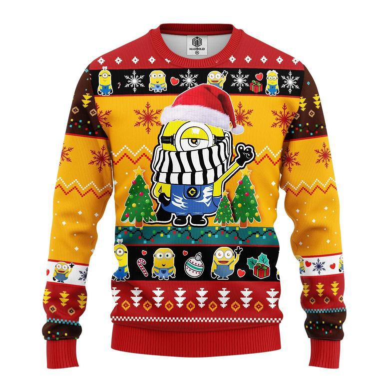 Minions Ugly Sweater Minion Christmas Pattern Yellow Red Sweater Cute Minions Sweater