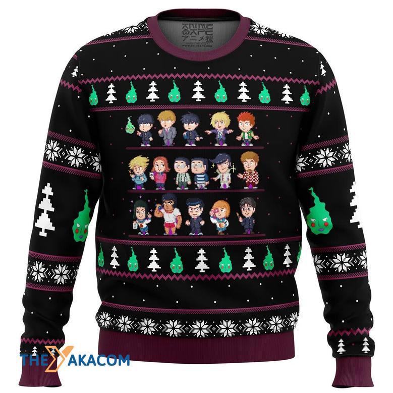 Mob Psycho Sprites Gift For Fan Anime Christmas Ugly Sweater