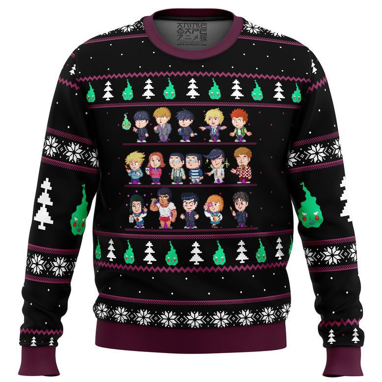 Mob Psycho Sprites Ugly Christmas Sweater