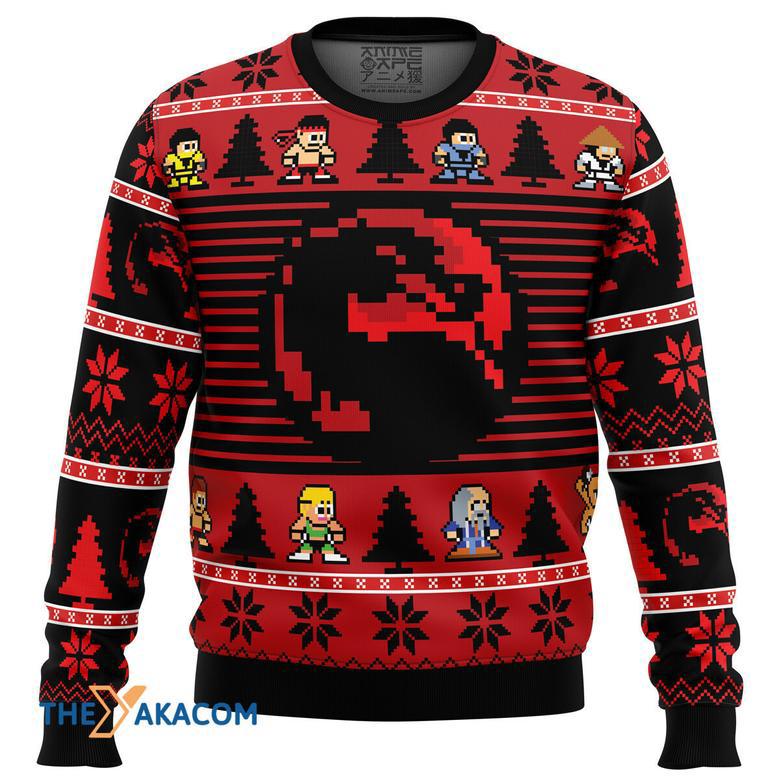 Mortal Kombat Gift For Fan Anime Christmas Ugly Sweater