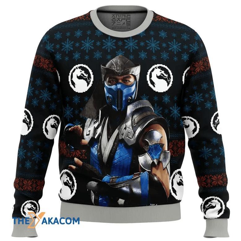 Mortal Kombat Sub Zero Custom Gift For Fan Anime Christmas Ugly Sweater